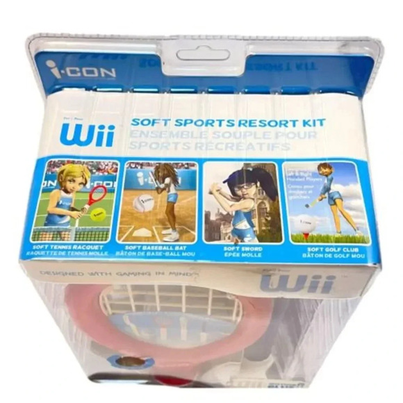 Icon  Nintendo Wii Resort Kit Racquet Golf Baseball Sword Isight Handle Kit New - Picture 7 of 9
